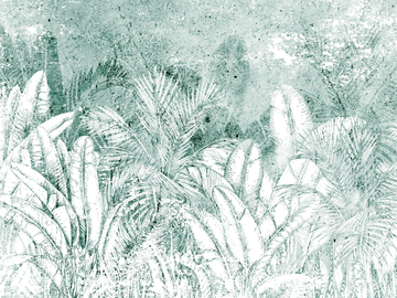 SOLARIZED FLORA WPN 404 - Panoramic Tropical wallpaper by Spaghetti Wall - view 3